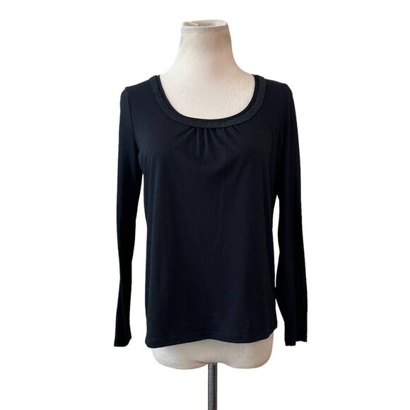 Talbots black long sleeves round neck top size SP - Picture 11 of 11